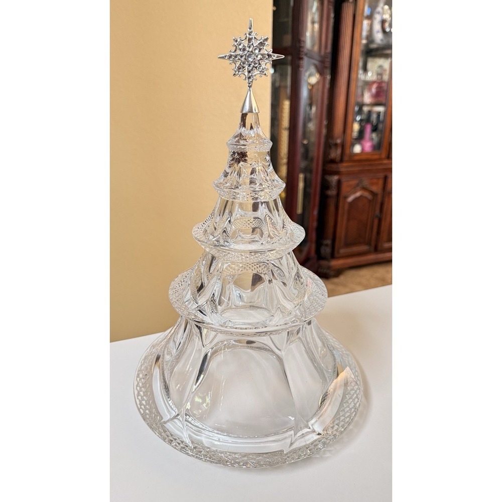 Hawthorne Village Thomas Kinkade Holiday Reflections Glass Christmas *Tree Only*